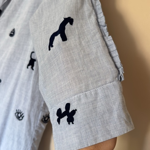 Vilagallo Fun Velvet Print Top - Picture 4 of 10